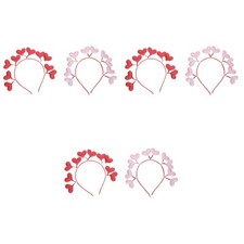 6 pcs  Love Heart Hair Bands