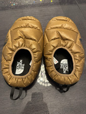 The North Face Mens Nuptse Tent Mules III Brown Quilted Slippers - Men’s 7 - 8.5