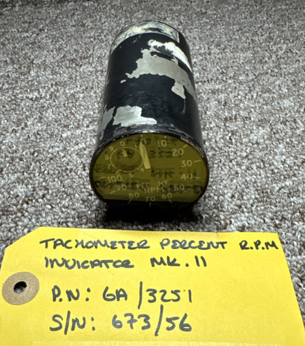 Elliott percent rpm tachometer - elliott,