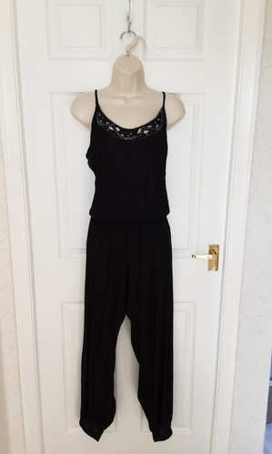 Black jumpsuit romper 80s - black, jumpsuit,romper,80s,90s