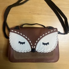 Fox Face Shoulder Bag Very Cute Handbag VGC 