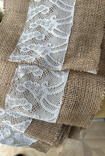 Rustic wedding chair sashes - rustic, +