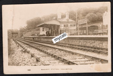 Postcard Yealmpton nr Plymouth Devon the Railway Station posted 1908 RP WAF