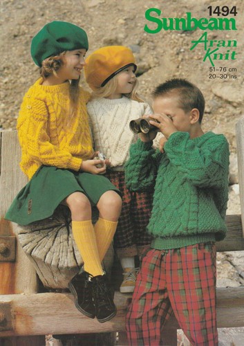Children jumper sweater aran - jumper,