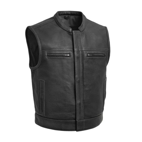 Soa vest mens real - real, leather