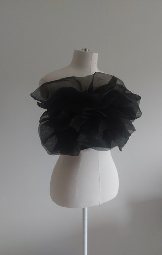 Zara black ruffle - zara,