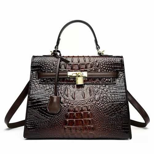 Brown crocodile skin texture