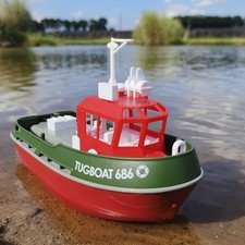 1:72 Remote Control Boat For Pool & Lake 2.4GHz Remote Control Tugboat ERIH