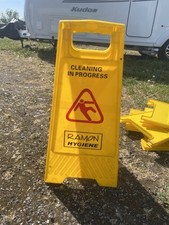 Used wet floor signs