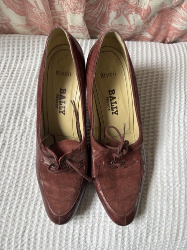 Bally vintage heel burgundy - bally,