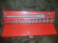 Vintage Britool 1/2 drive socket and accessory Set