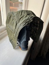 Barbour hood - for men's wax