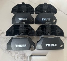 Thule 7106 Evo Flush Rail / Foot Pack (Set of 4 Feet) Good used Condition 1 Key