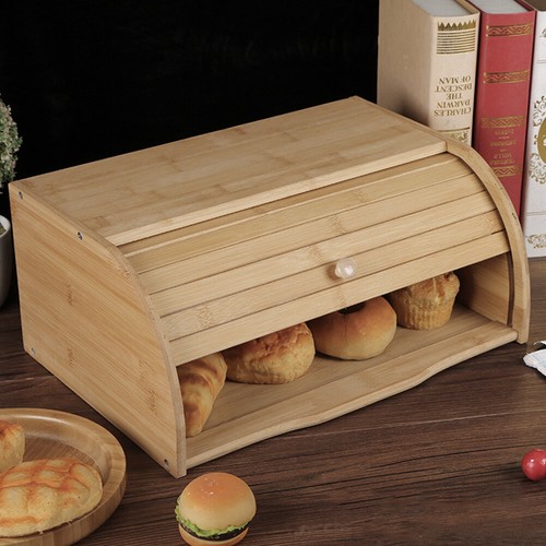 Bamboo bread box - bread,