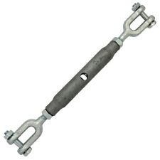 Galvanised Steel Rigging Screws JAW / JAW ADJUSTER STRAINER TURNBUCKLE 6-24mm