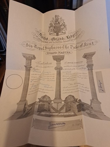 Freemason books certificates - freemason,