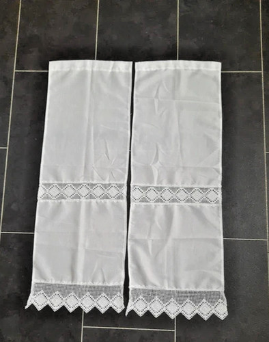 French vintage pair lace - french,