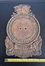 Antique Safe Plaque Whitfield