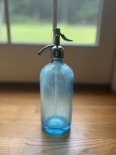 Antique Blue Seltzer Bottle D. Notkin & Son Inc NY