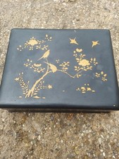 Vintage Oriental Black Lacquer