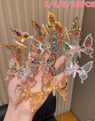 Butterfly clips hair - clips,