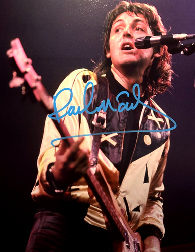 Paul mccartney signed photo - signed,