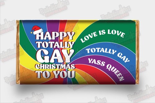 Rude christmas funny chocolate - rude,