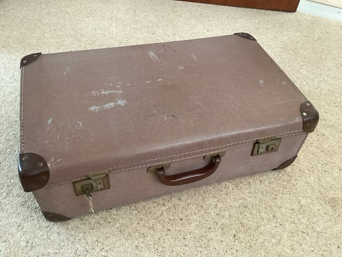 1950s vintage suitcase - 1950s, suitcase.