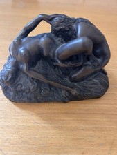 Erotic Bronze Of Two Female Figures By JM Lambeaux. 1100 Grams