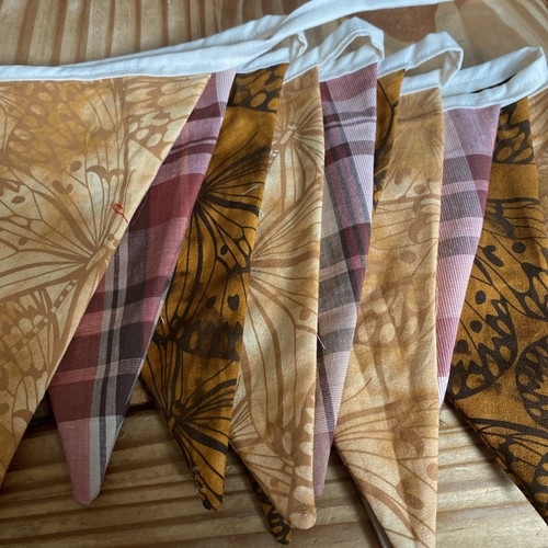 Handmade fabric bunting - handmade,