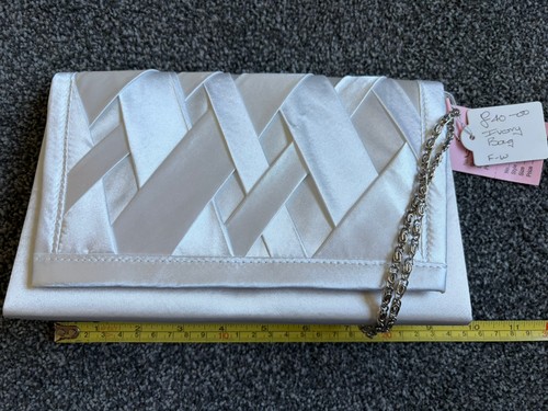 Ladies pleated satin clutch - ladies,