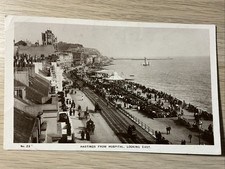 “HASTINGS FROM HOSPITAL - LOOKING EAST” 1912 REAL PHOTO POSTCARD. SUSSEX SERIES.