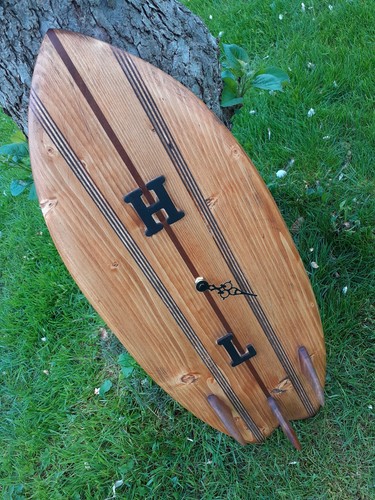 Handmade wood surfboard tide - handmade,