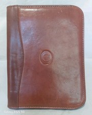 Beautiful Vintage Quality Fine Leather Personal Organiser / Note Book Cover