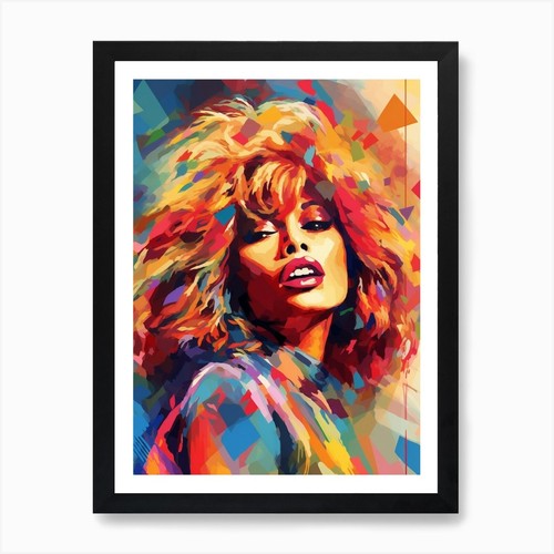 Tina turner abstract painting - tina,