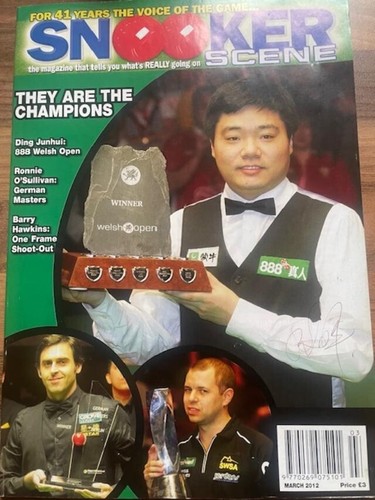 Signed snooker magazine - signed, by