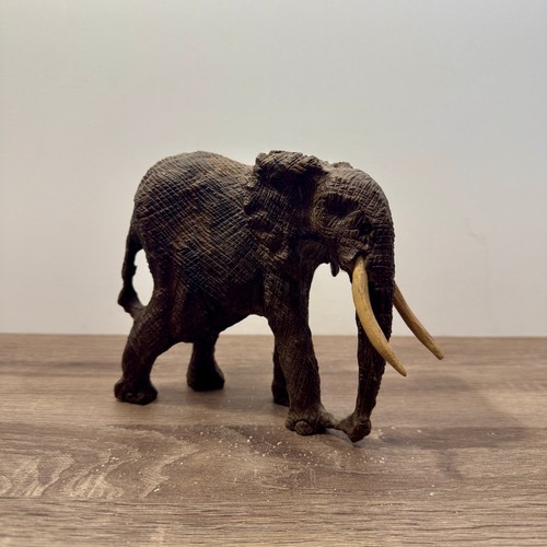 Hand carved elephant figurine - elephant,