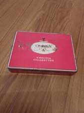 Tin For Virginia Cigarettes Craven "A".Black Cat trademark.Empty.Vintage.