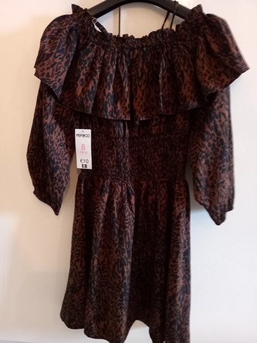 Ladies gypsy style dress brown - ladies,