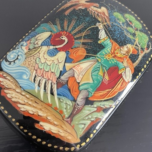 Vintage russian palekh lacquer - palekh,