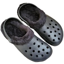MENS WOMEN CLOGS FUR LINED