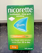 6 x Nicorette Gum Fruitfusion