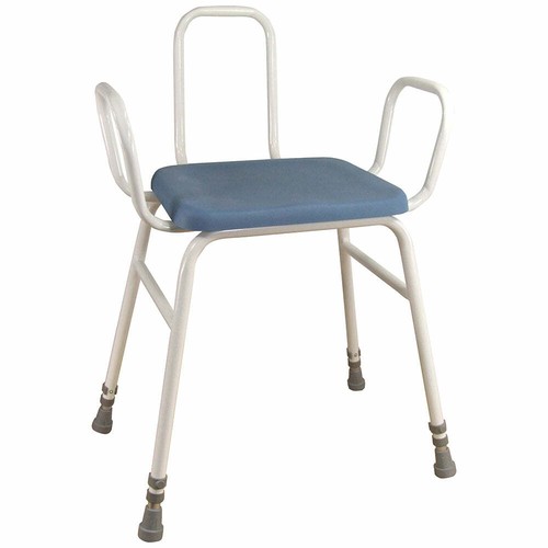 Perching stool with arms and - perching,