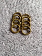 John Lewis Wood [Oak Range] Curtain Rings x 8 suitable for pole diameter 35 mm