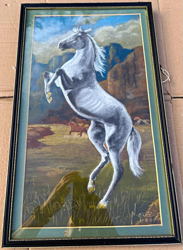 Clay framed signed realism - clay,