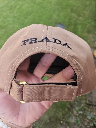 Prada tan nylon baseball - prada,