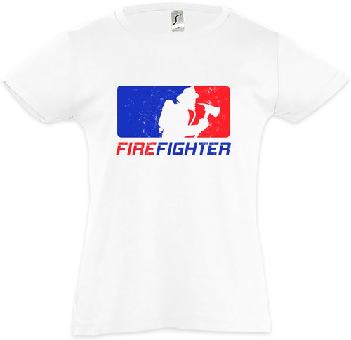 Firefighter kids girls shirt - firefighter,