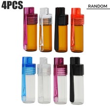 4Pcs Random Amber/Clear Glass