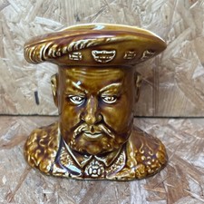 Vintage Falcon Ware Treacle Glaze Toby Character Jug Mug - King Henry VIII