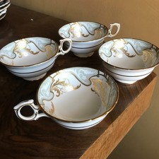 4 x vintage Hammersley bone